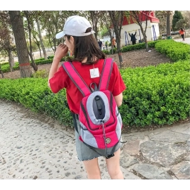 Pet Backpack Portable Portable dog Double Shoulder bag Outdoor Travel cat Carrier Bag Pet Dog Front Bag Mesh Backpack