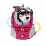 Pet Backpack Portable Portable dog Double Shoulder bag Outdoor Travel cat Carrier Bag Pet Dog Front Bag Mesh Backpack