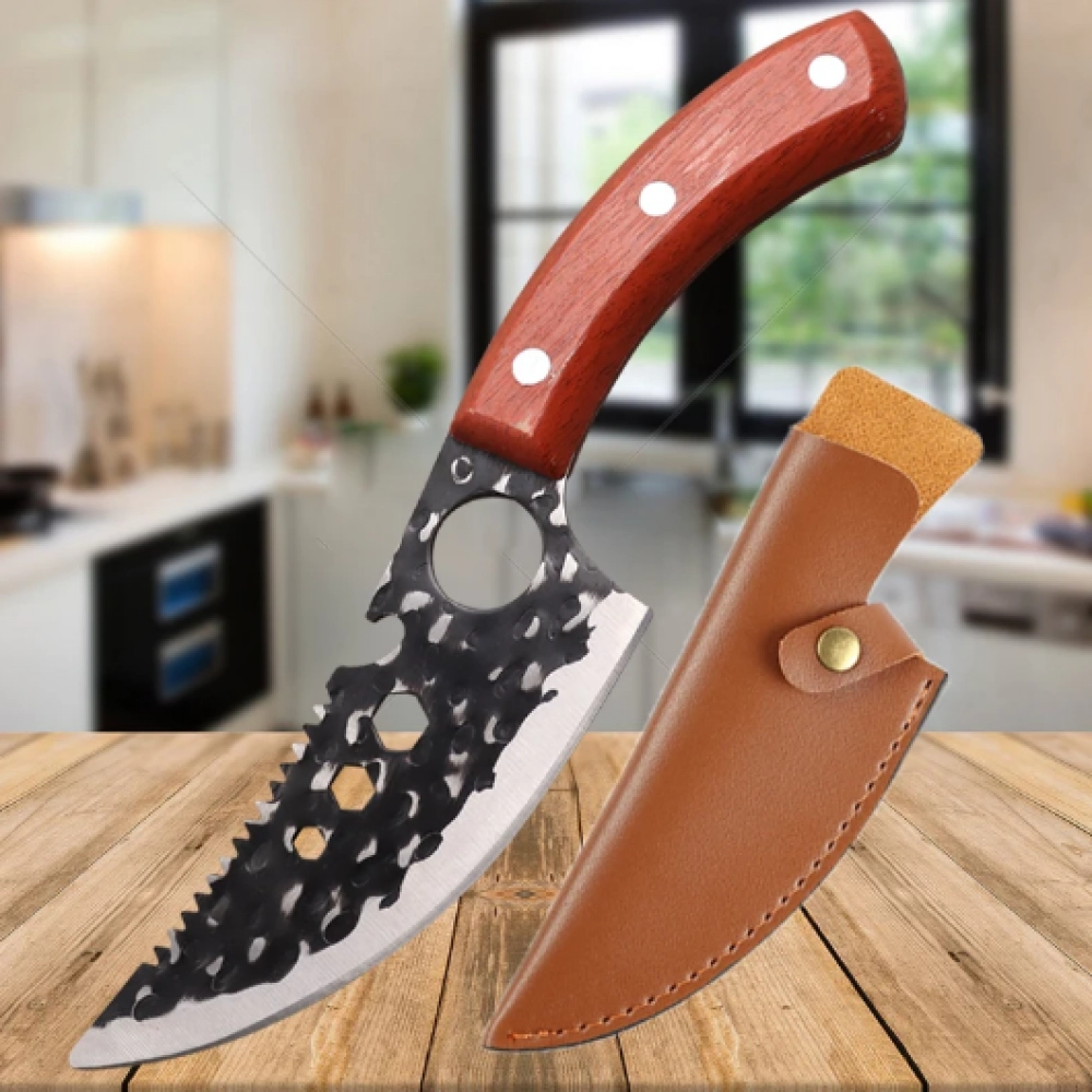 Hand Forged Blade Butcher Boning Knife Cleaver Meat Chop Vegetable Kitchen Knives Slicing Fruit Fish Filleting Knife Chef Tools