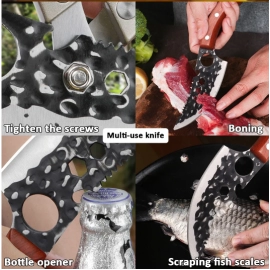 Hand Forged Blade Butcher Boning Knife Cleaver Meat Chop Vegetable Kitchen Knives Slicing Fruit Fish Filleting Knife Chef Tools