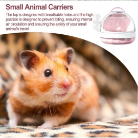 Small Pet Carrier with Water Feeder Hamster Travel Cage for Guinea Pig Hedgehog Pet Bag Ferret Accessories Portable Travel Case