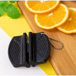 Knife Sharpener Handheld Multi-function 2 Stages Type Quick Sharpening Tool Portable Non-slip Base Camping Kitchen Gadget