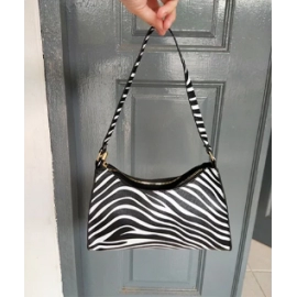 Summer New Shoulder Bags for Women High Quality Zebra Underarm Handbags PU Leather Leopard Armpit Purse Bag